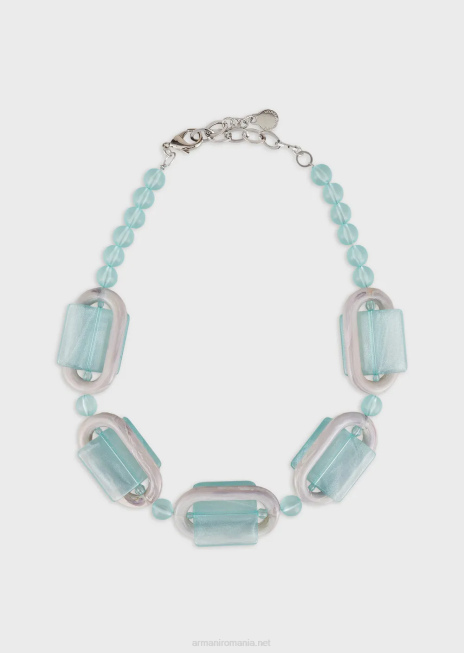 femei R802G808 colier cu sfere din plexiglas si detalii geometrice Armani