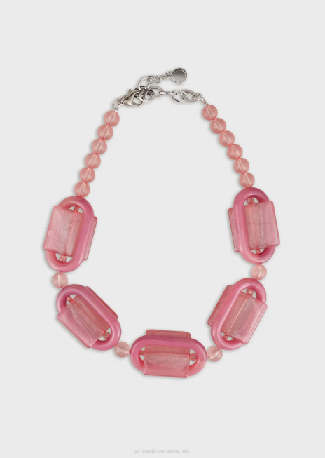 femei R802G809 colier cu sfere din plexiglas si detalii geometrice Armani