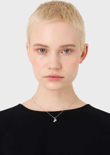 femei R802G822 colier cu pandantiv din argint sterling Armani argint