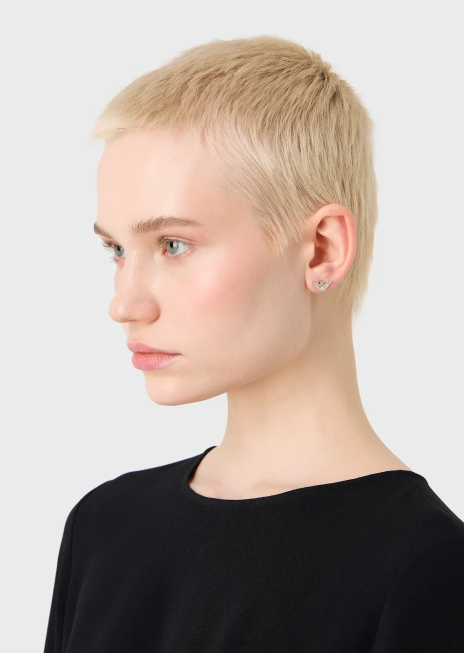 femei R802G825 cercei tip știft din oțel inoxidabil auriu Armani aur