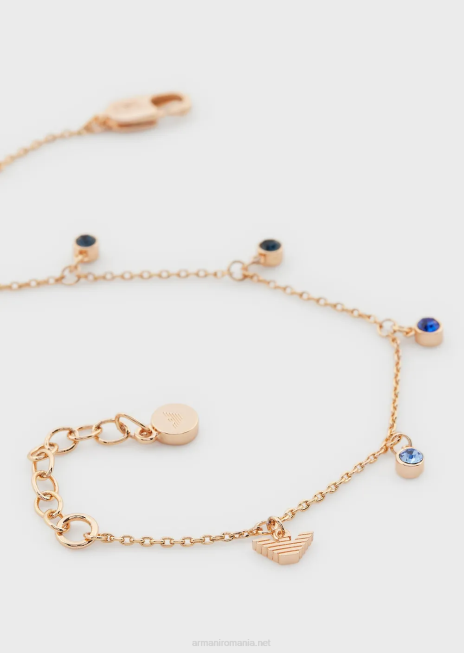 femei R802G829 Brățară stație din alamă auriu roz Armani aur roz