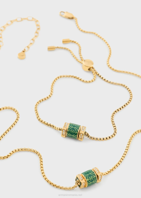 femei R802G843 Set de colier și brățară din oțel inoxidabil auriu Armani aur