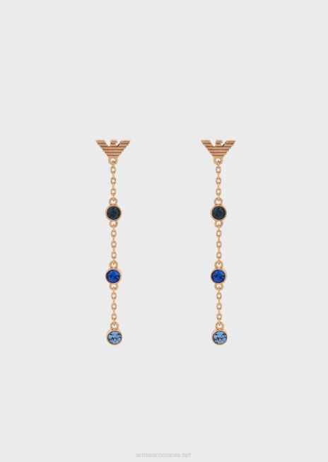 femei R802G850 Set de cercei cu știfturi și picături din alamă auriu roz Armani aur roz