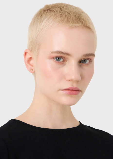 femei R802G850 Set de cercei cu știfturi și picături din alamă auriu roz Armani aur roz