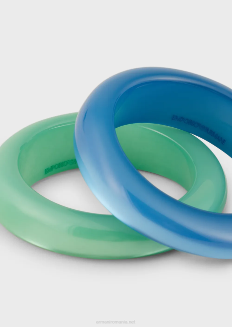 femei R802G855 set de 2 bratari din plexiglas bicolor Armani