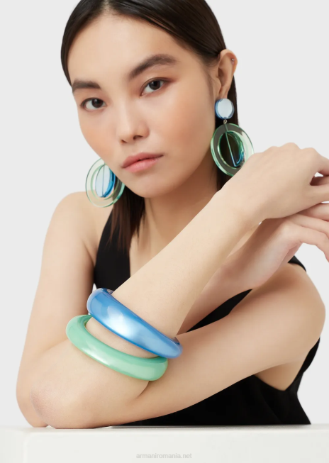 femei R802G855 set de 2 bratari din plexiglas bicolor Armani