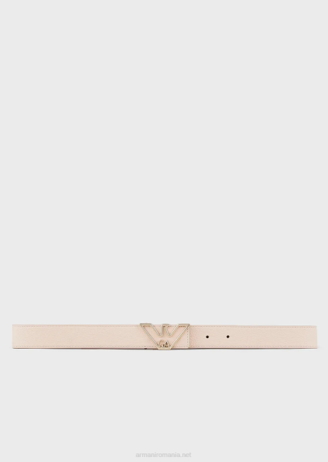 femei R802G754 centura cu placa de vultur cu imprimeu de cerb Armani nud