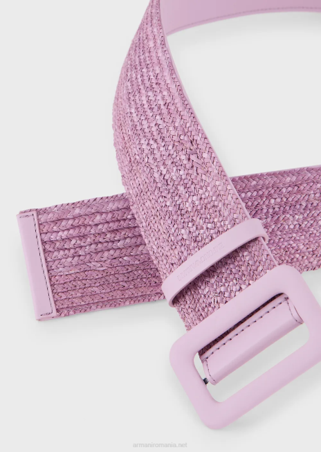 femei R802G763 centura de paie cu talie inalta Armani lilla