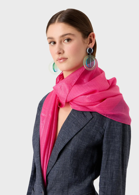 femei R802G873 mătase laminată cu o mânecă din umeri Armani