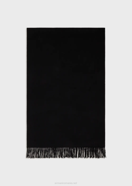 femei R802G876 eșarfă din cașmir casentino Armani negru