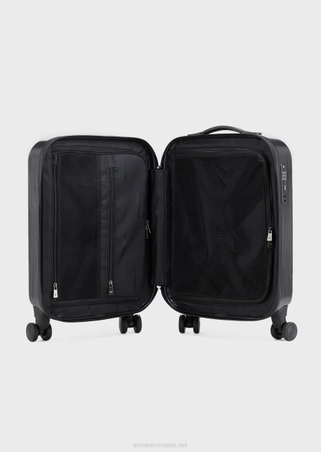 femei R802G766 geantă de mână abs cu vultur supradimensionat, în relief Armani gri