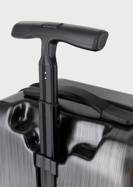 femei R802G766 geantă de mână abs cu vultur supradimensionat, în relief Armani gri