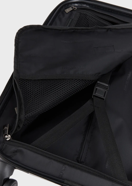 femei R802G766 geantă de mână abs cu vultur supradimensionat, în relief Armani gri