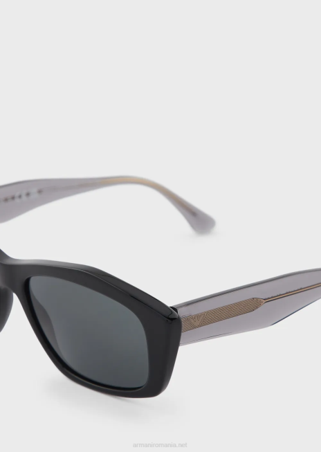 femei R802G930 ochelari de soare de formă neregulată Armani negru