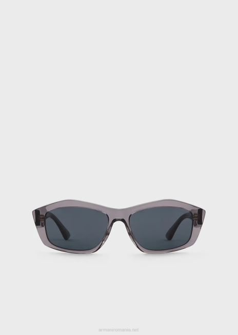 femei R802G954 ochelari de soare de formă neregulată Armani grigio scuro