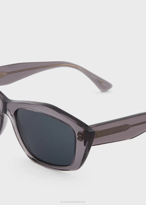 femei R802G954 ochelari de soare de formă neregulată Armani grigio scuro
