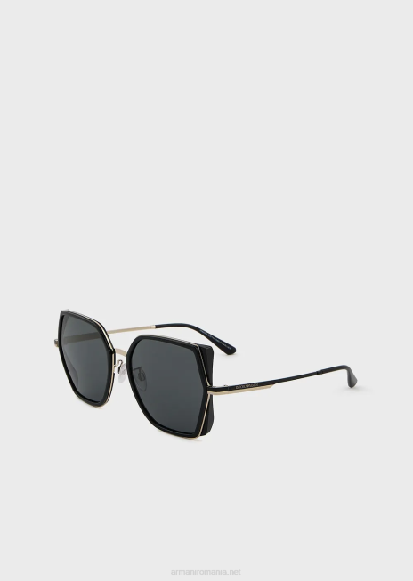 femei R802G964 ochelari de soare pătrați supradimensionați Armani model