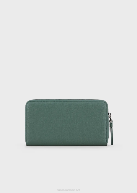 femei R802G883 portofel myea cu imprimeu de cerb, cu fermoar Armani verde