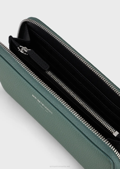 femei R802G883 portofel myea cu imprimeu de cerb, cu fermoar Armani verde