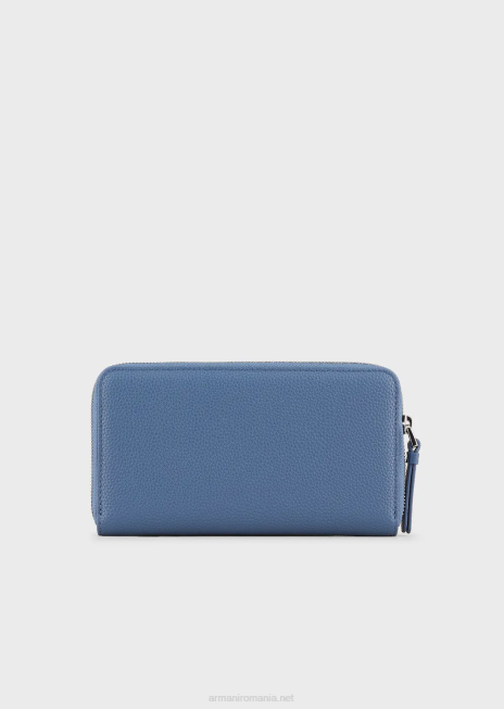 femei R802G886 portofel myea cu imprimeu de cerb, cu fermoar Armani albastru