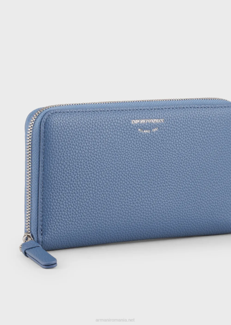 femei R802G886 portofel myea cu imprimeu de cerb, cu fermoar Armani albastru