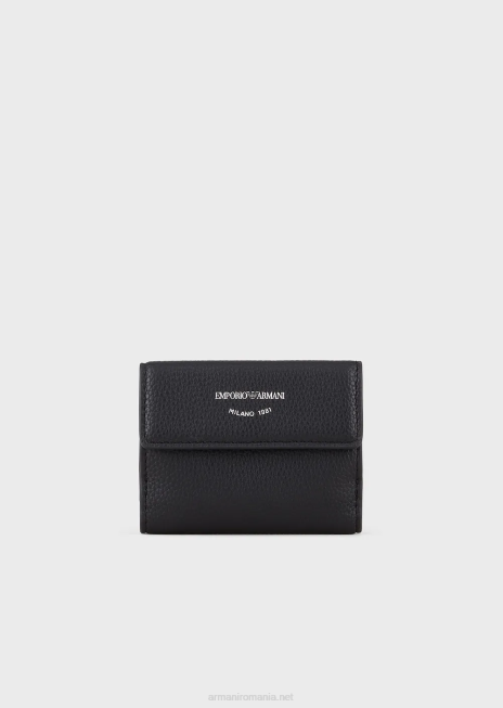 femei R802G896 portofel trifold myea cu imprimeu de cerb Armani albastru marin