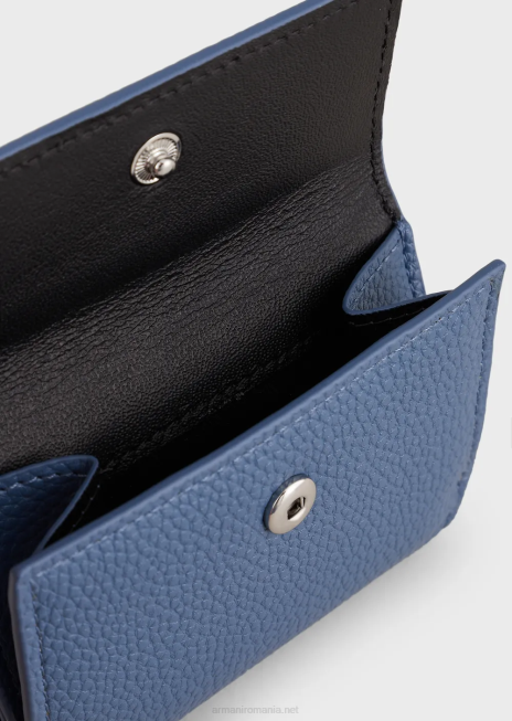 femei R802G897 portofel trifold myea cu imprimeu de cerb Armani albastru