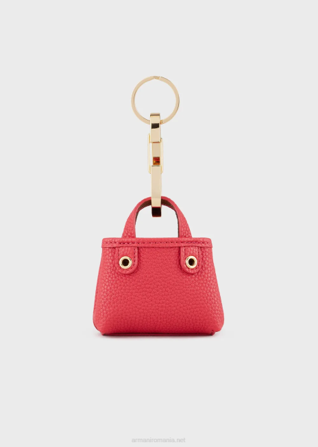 femei R802G898 farmec pentru geanta micro myea cu imprimeu de cerb Armani roșu