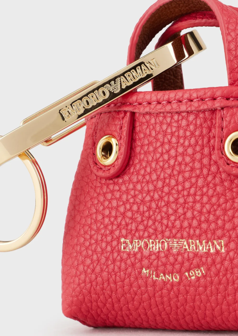 femei R802G898 farmec pentru geanta micro myea cu imprimeu de cerb Armani roșu