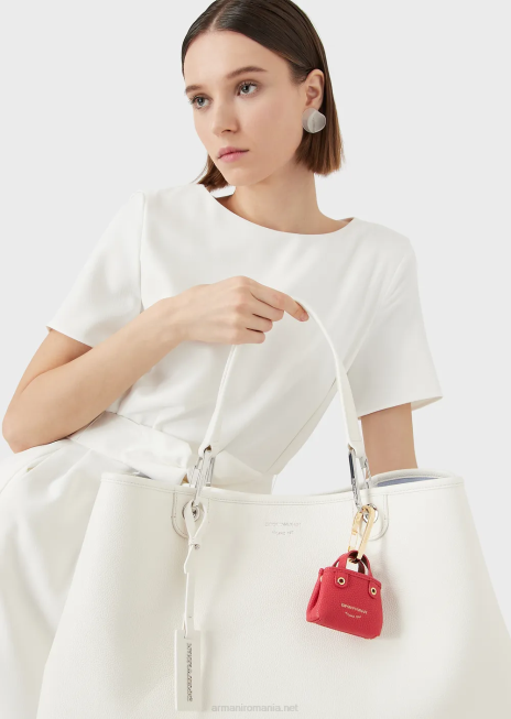 femei R802G898 farmec pentru geanta micro myea cu imprimeu de cerb Armani roșu