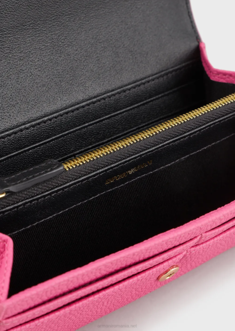 femei R802G906 portofel myea cu clapă cu imprimeu de cerb Armani fucsie