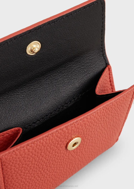 femei R802G908 portofel trifold myea cu imprimeu de cerb Armani maro