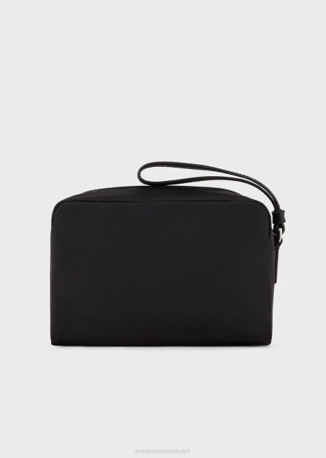 femei R802G910 travel essentials geantă mică de spălat din nailon reciclat Armani