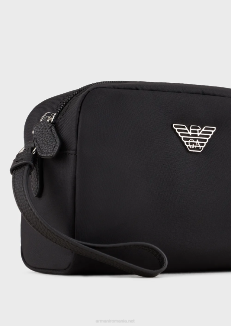 femei R802G910 travel essentials geantă mică de spălat din nailon reciclat Armani