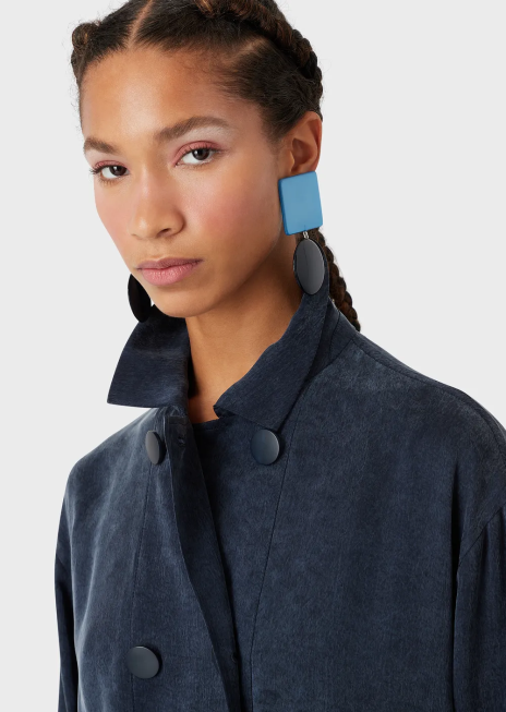 femei R802G2741 jacheta cupro spalata cu nasturi si cordon Armani