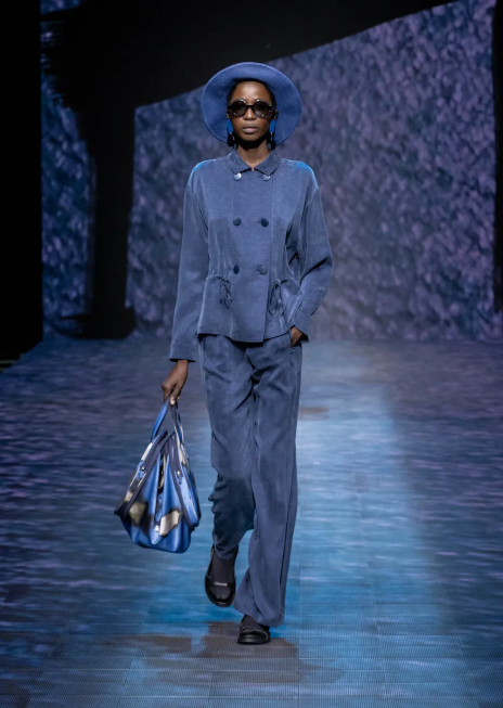 femei R802G2741 jacheta cupro spalata cu nasturi si cordon Armani