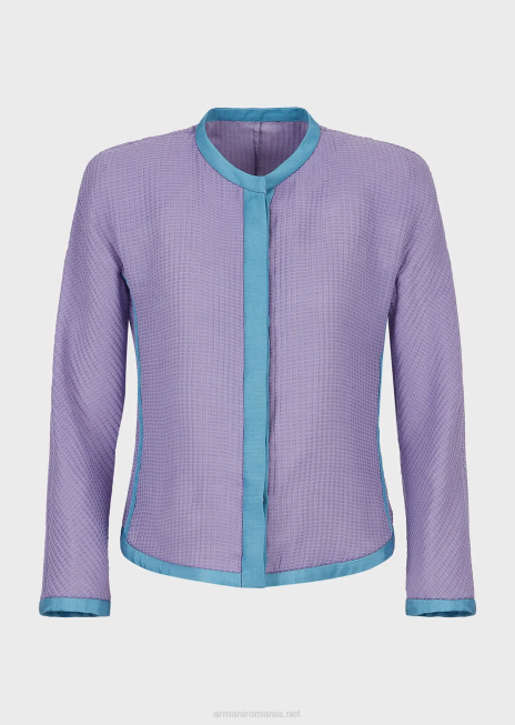 femei R802G2744 Jachetă 3d din amestec de bumbac cu efect de vafe Armani