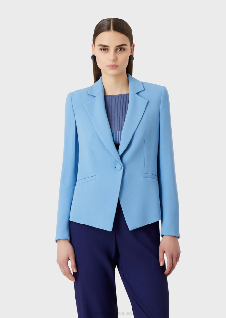 femei R802G40 geacă din crepon din cady cu revere Armani