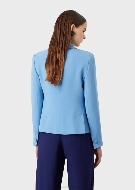 femei R802G40 geacă din crepon din cady cu revere Armani