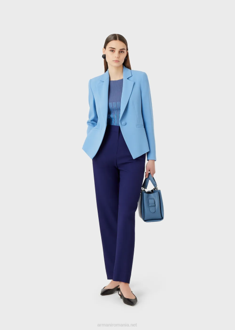 femei R802G40 geacă din crepon din cady cu revere Armani