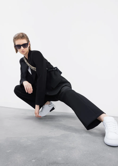 femei R802G43 blazer din cady elastic reciclat travel essentials Armani negru