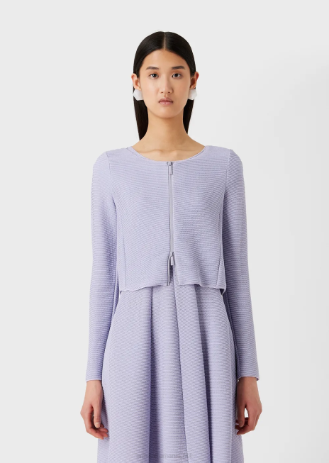 femei R802G53 bolero cu fermoar din jerseu bară Armani lilla