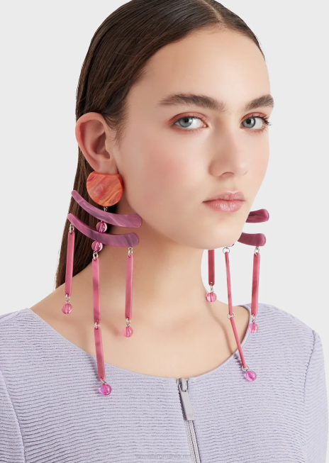 femei R802G53 bolero cu fermoar din jerseu bară Armani lilla