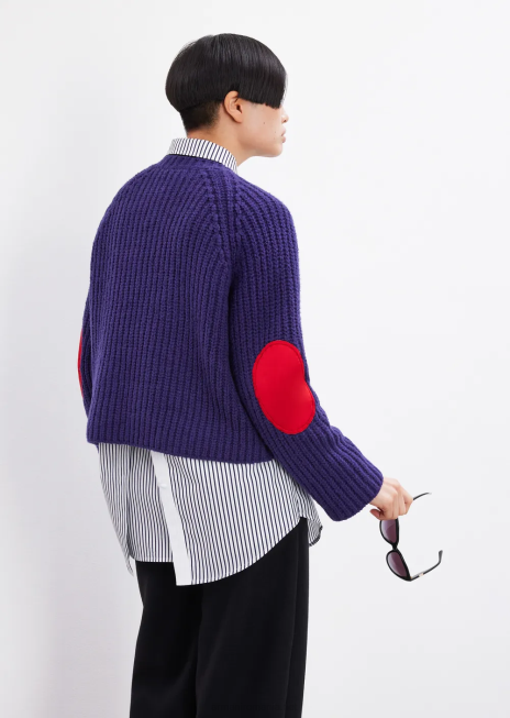 femei R802G368 cămașă supradimensionată din poplin cu deschidere Armani model