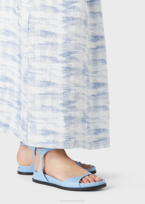 femei R802G330 fustă lungă din amestec de in jacquard degradat Armani model