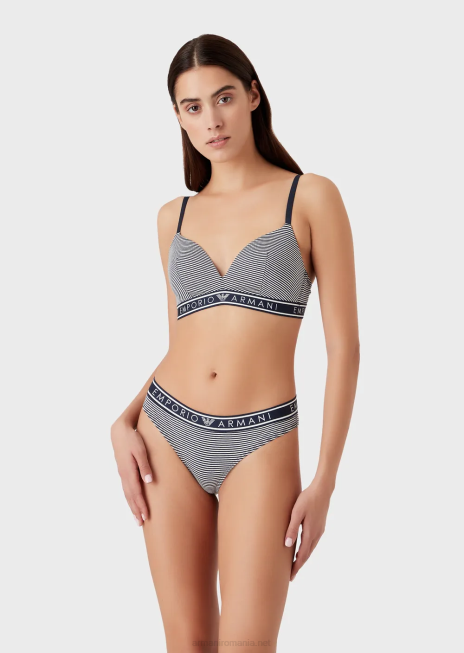 femei R802G133 pachet de două slip brazilian imprimați Armani model