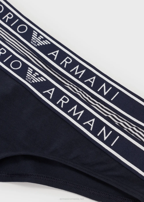 femei R802G133 pachet de două slip brazilian imprimați Armani model