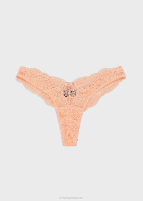 femei R802G160 tanga din dantela reciclata eternal dantela Armani roz