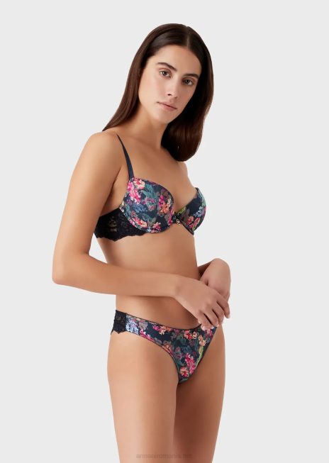 femei R802G168 slip brazilian din microfibră reciclată charme zilnic Armani