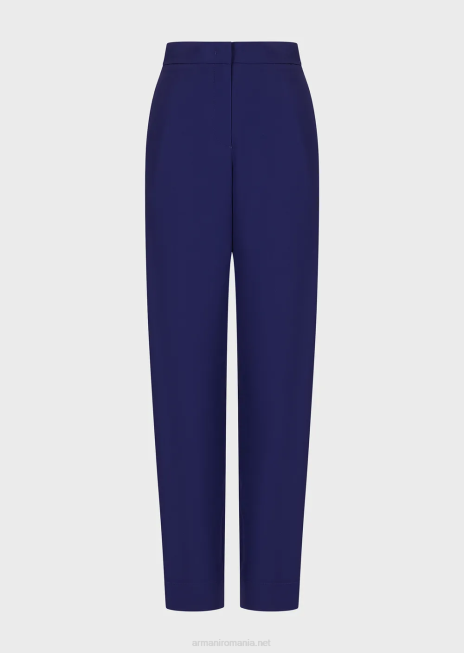 femei R802G275 pantaloni 7/8 cu talie înaltă din viscoză elastică Armani